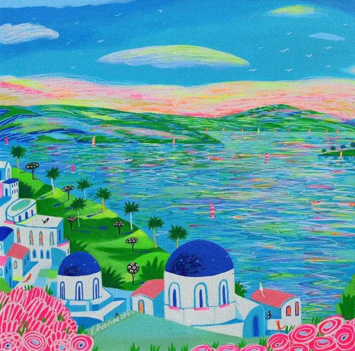 Blue Accent, œuvre de Katrina Avotina