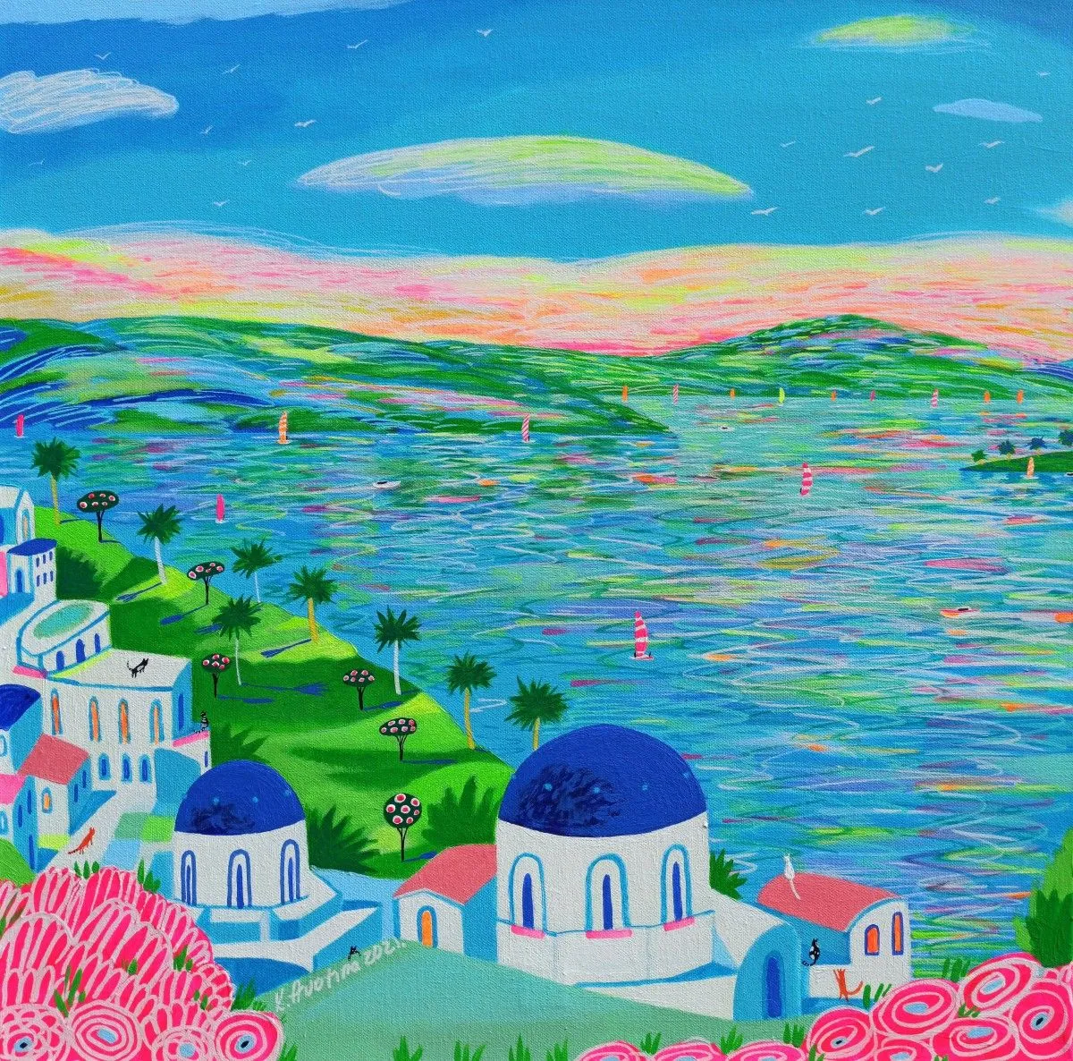 Blue Accent, artwork by Katrina Avotina
