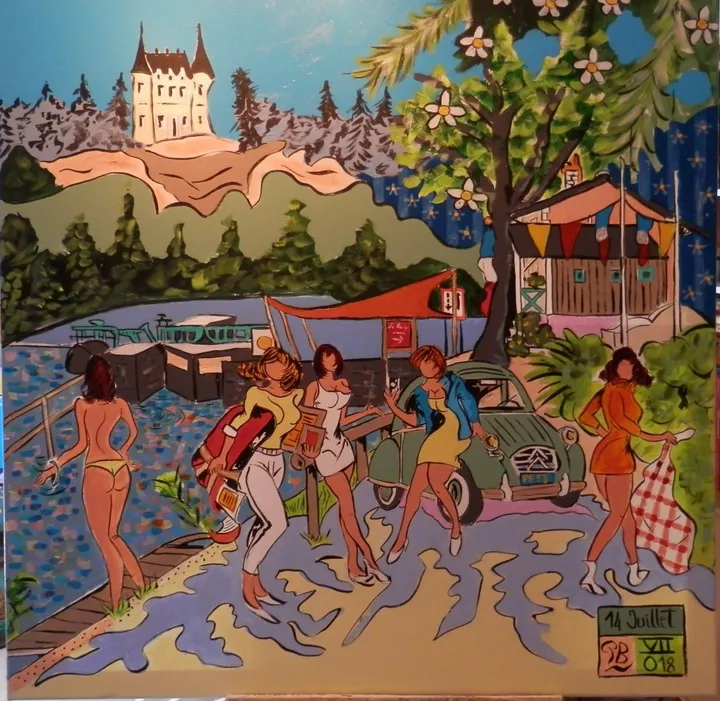 14 juillet, œuvre de Patrick Bergès