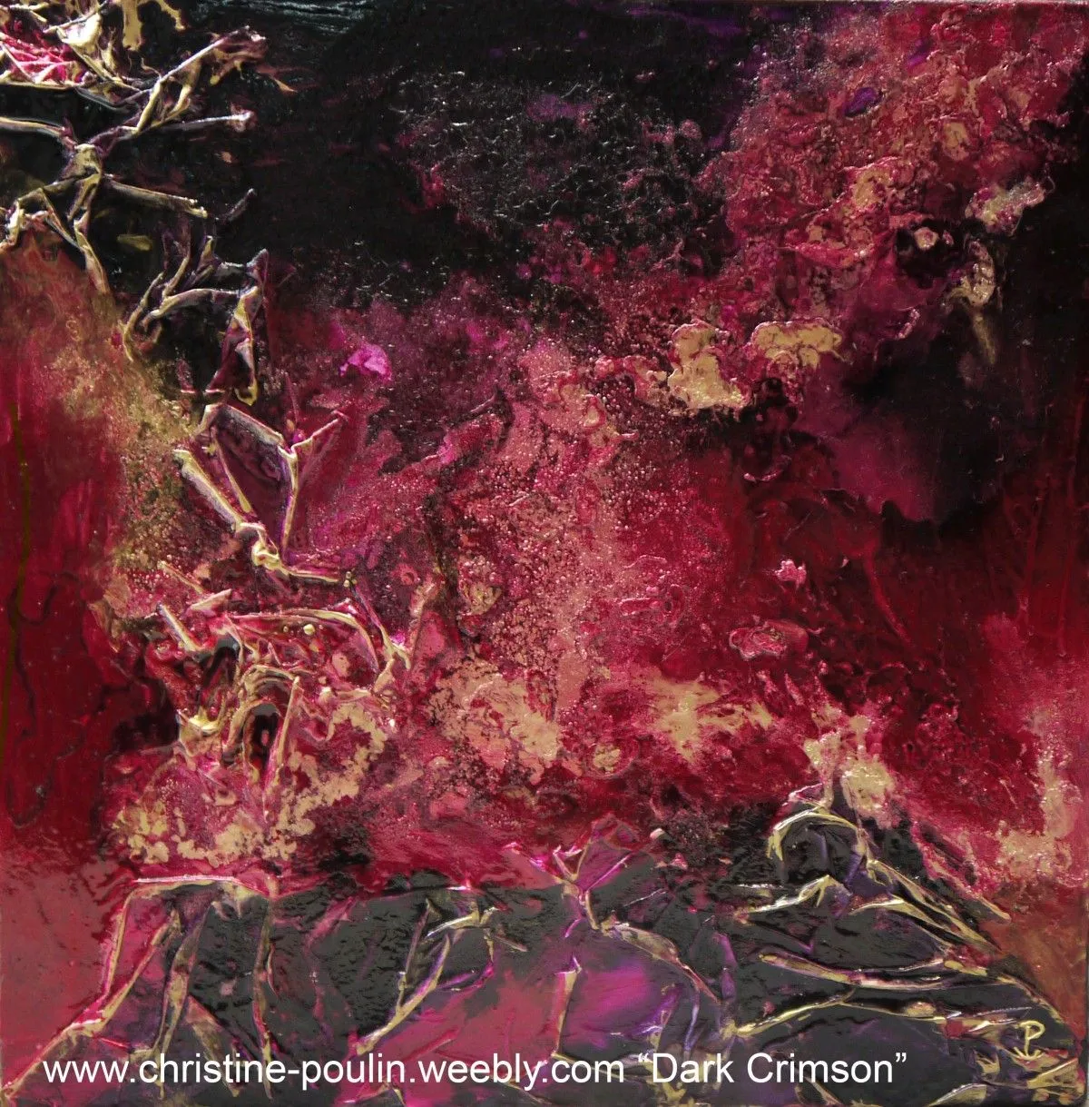 Dark Crimson, œuvre de Christine Poulin