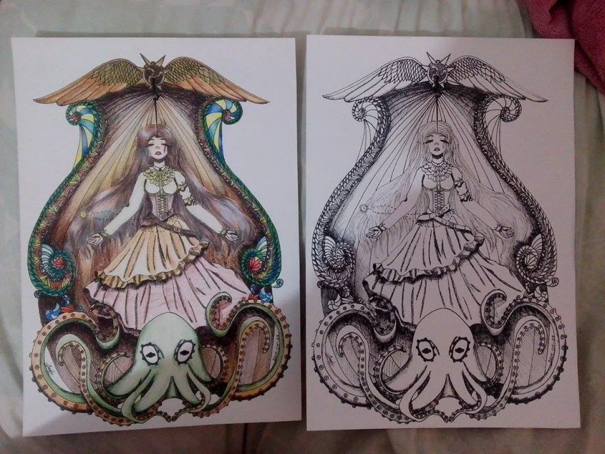 Steampunk Girl, artwork by Fern Torres