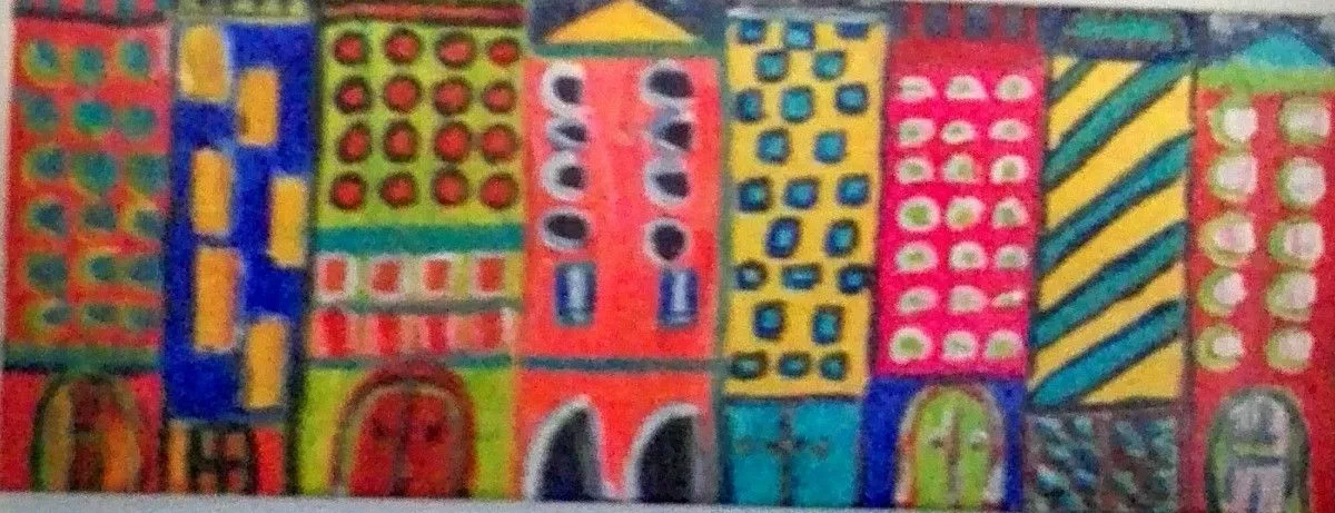 Edificios, artwork by Claudia Gonzalez