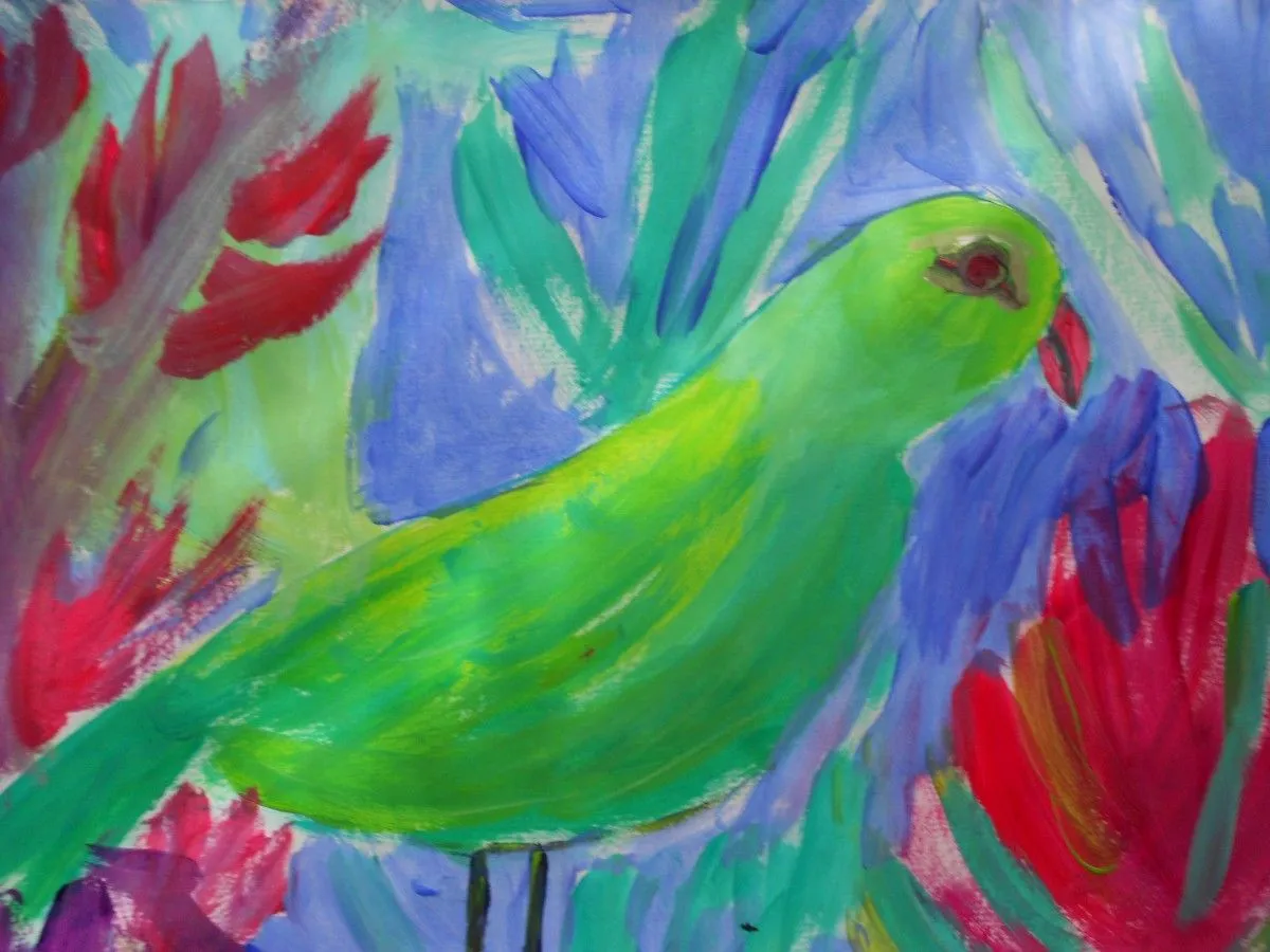 perroquet, artwork by sonia Rodriguez