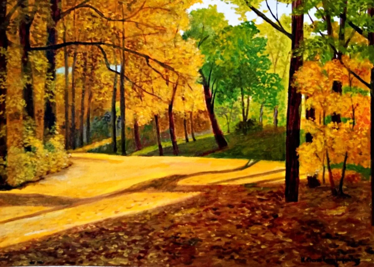AUTUMN LEAVES, artwork by Konstantinos Charalampopoulos