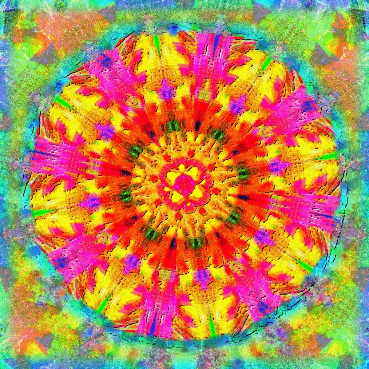 MANDALA 170417, artwork by alain xavier du mortier