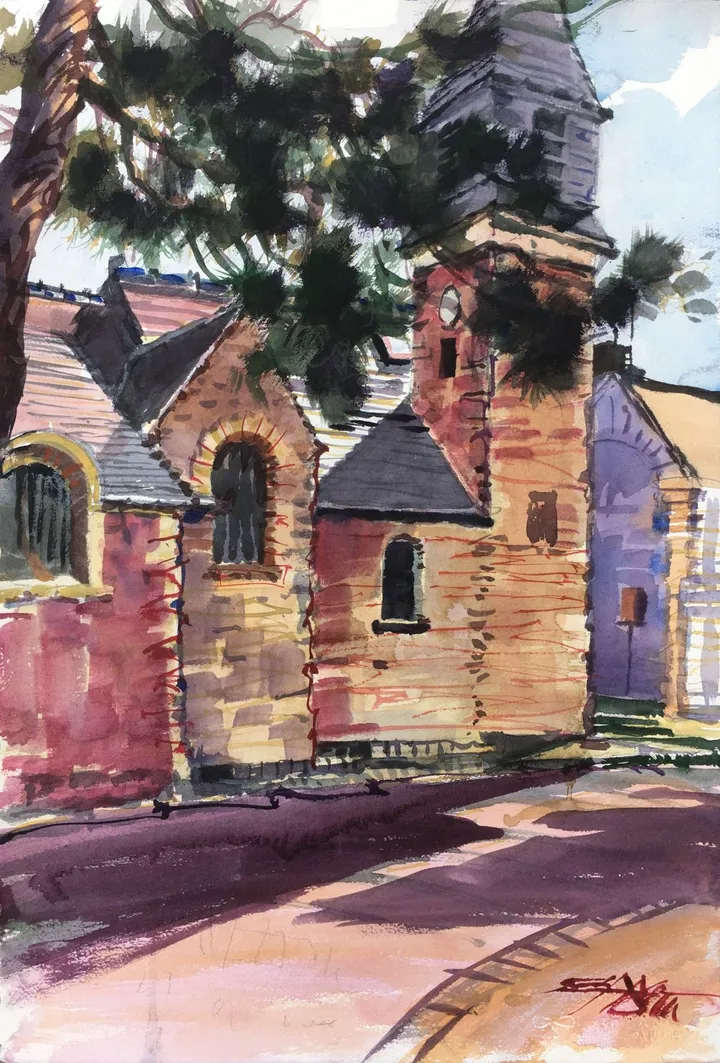 N°622 Église Saint-Eustache. Viroflay, France, œuvre de Alexandre DUMITRESCU