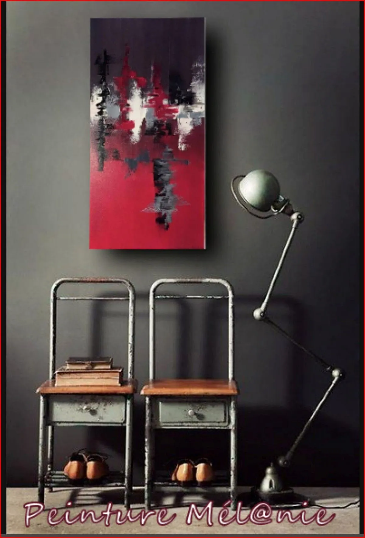 mirroir, œuvre de Peinture Melanie
