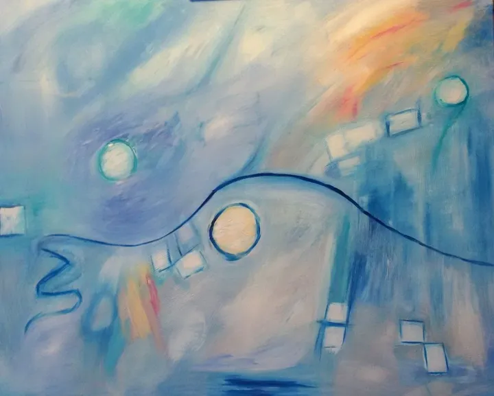 Imaginary Friend (inner child series no 1), œuvre de Monique J Dufour