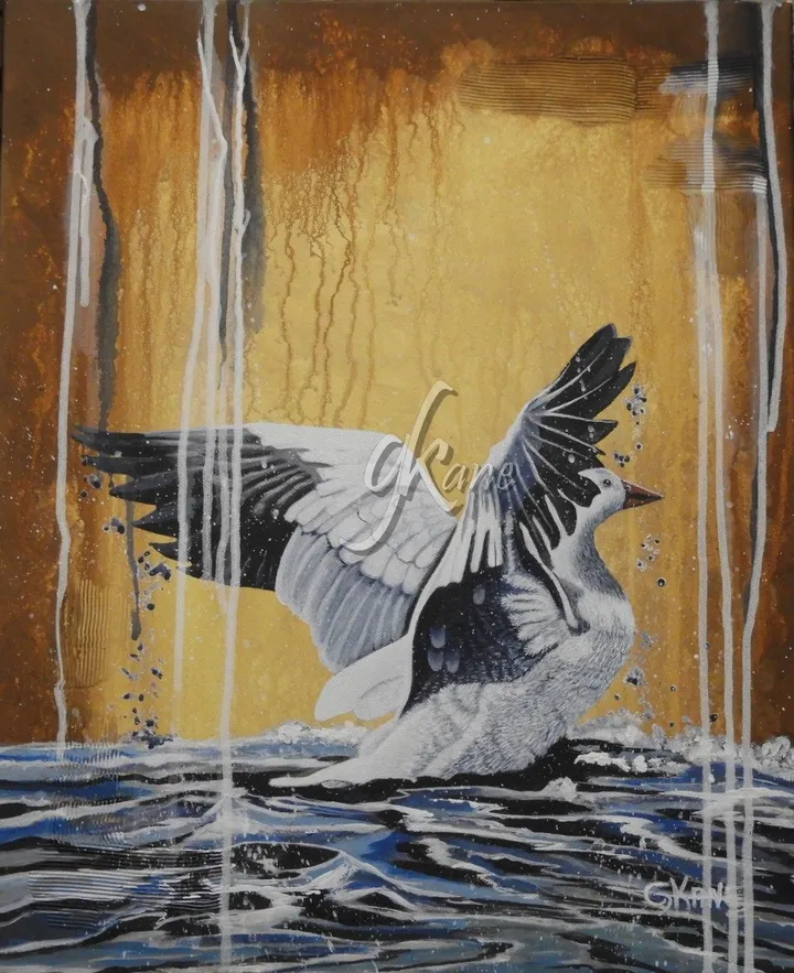 Après la pluie le beau temps, artwork by ginette kane