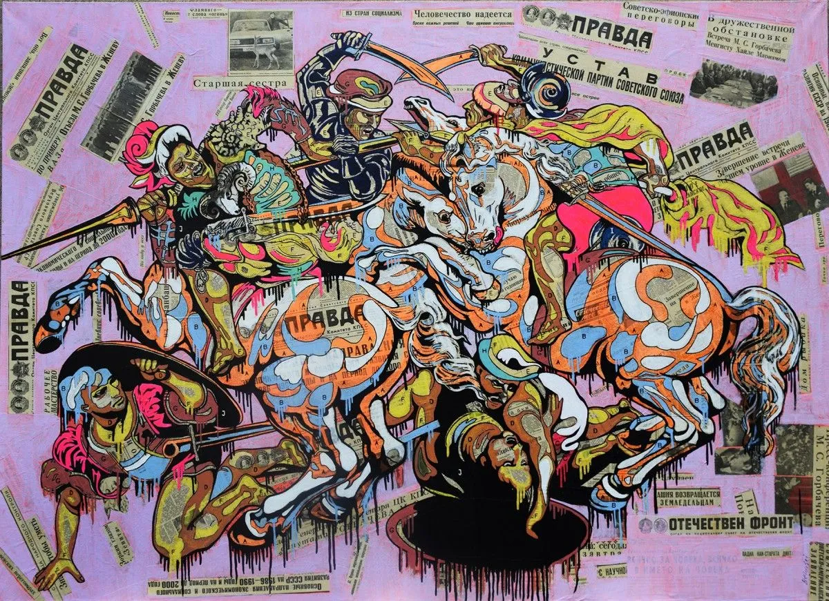 The battle of Anghiari, œuvre de Stanislav Belovski