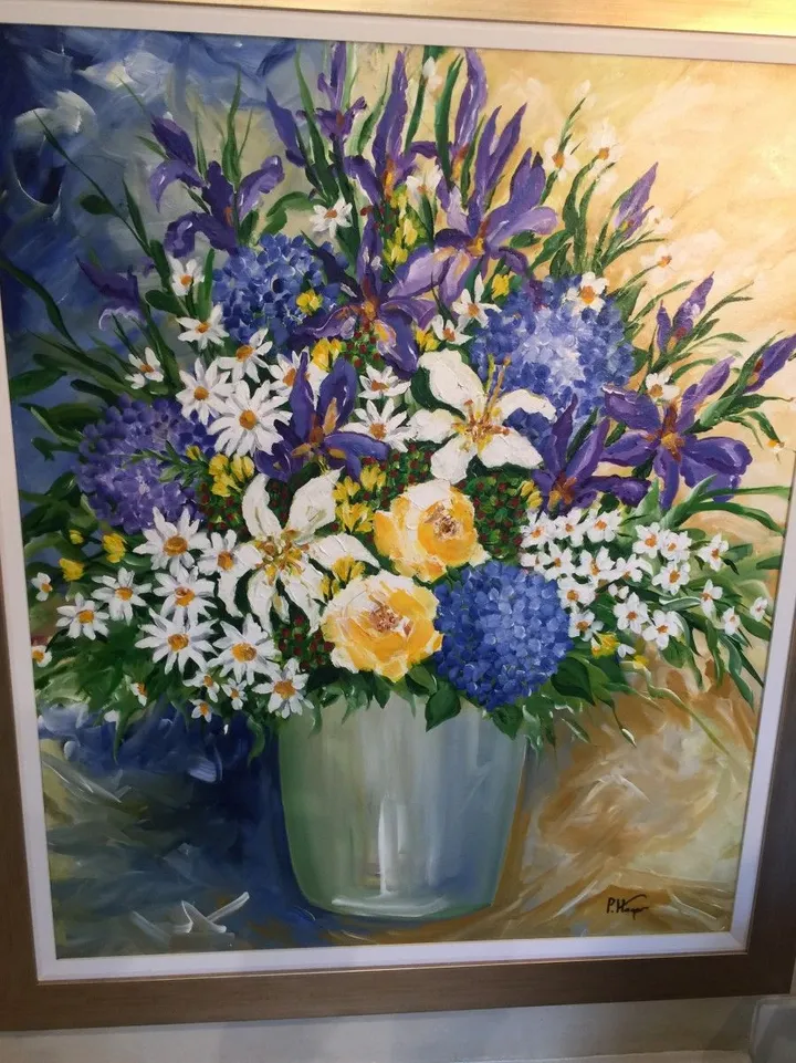 Iris's and Lillies, œuvre de Peter Hager