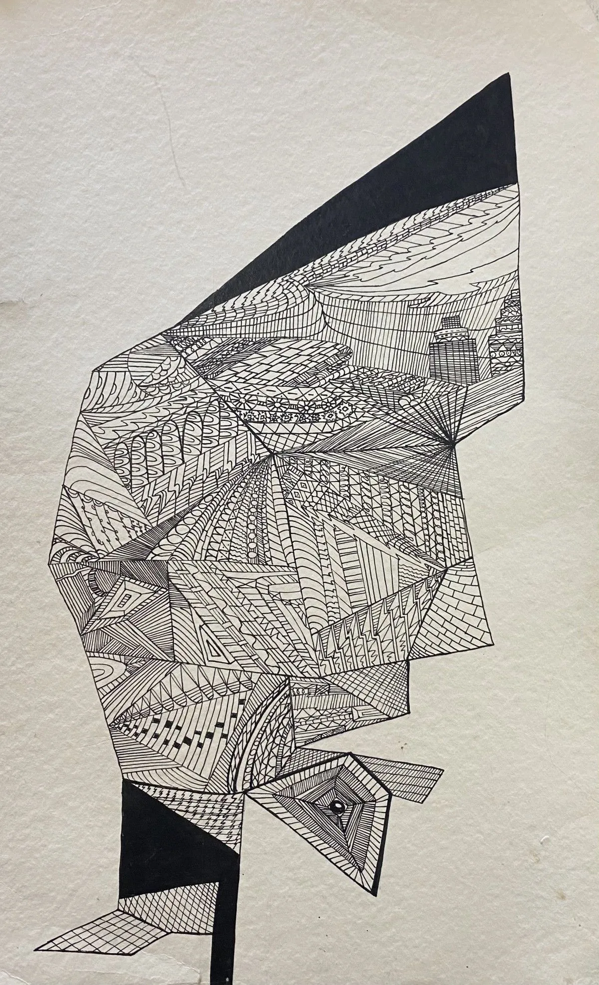Visage, artwork by Denis Roucau
