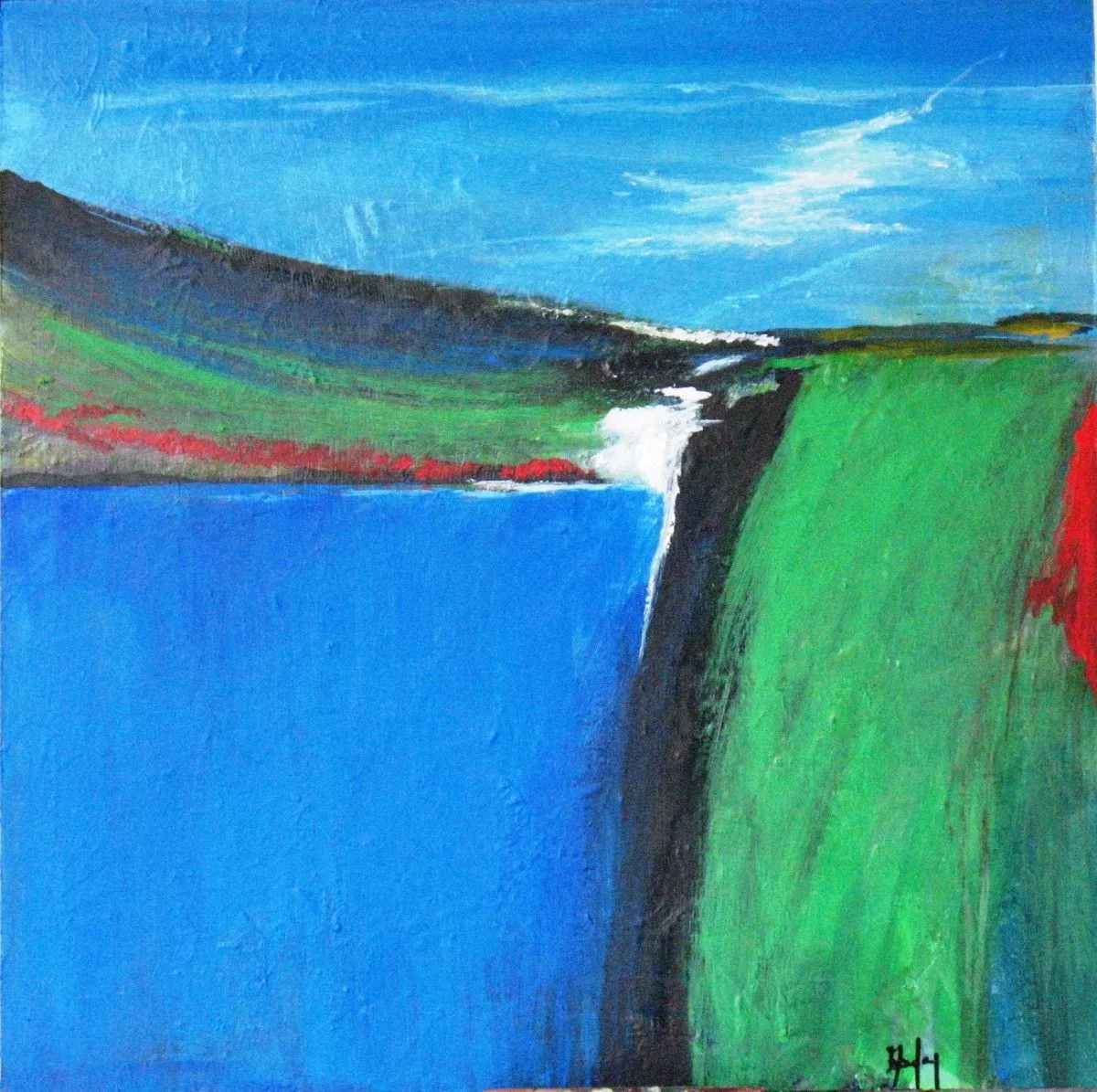 Blue Jazz Skies, œuvre de Beverly Farley