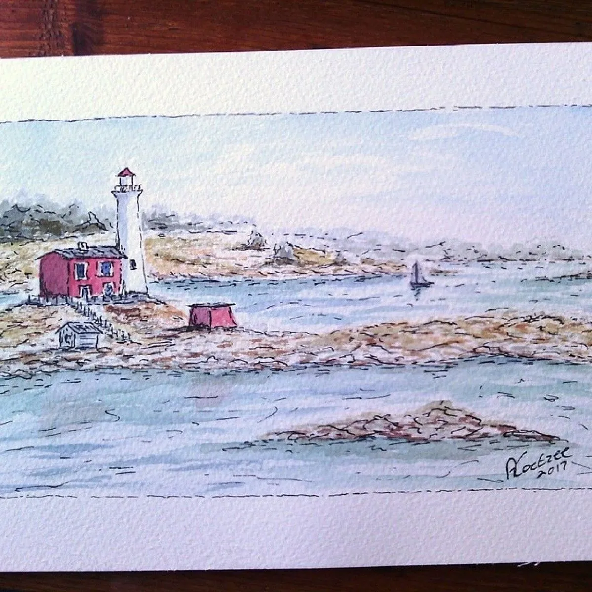 Portland Head Lighthouse, Maine, œuvre de Ashley Coetzee