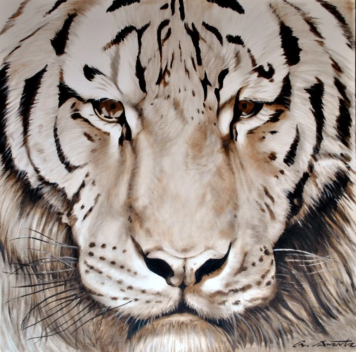 Tiger, artwork by Adriaan Swartz