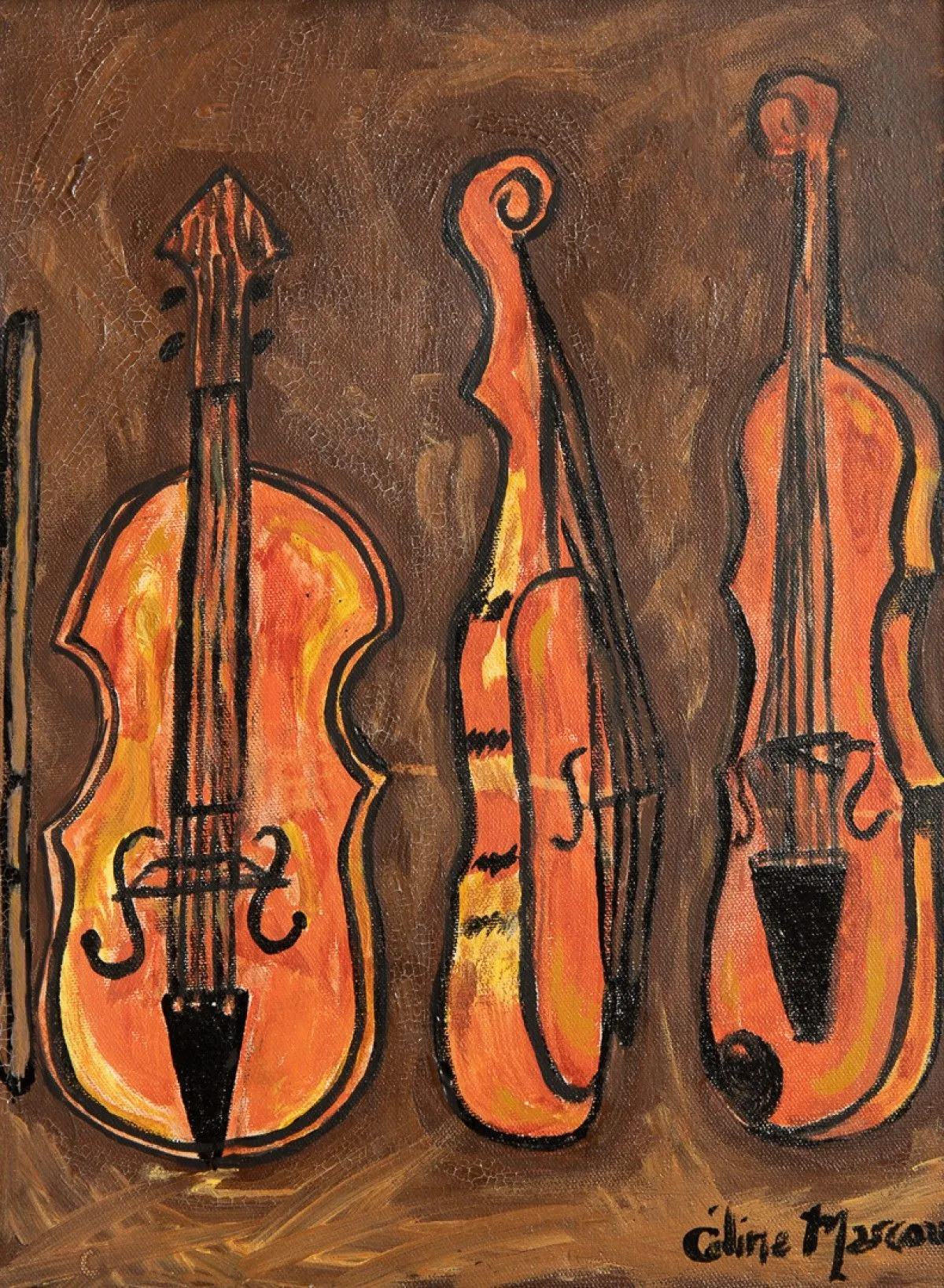 Les violons, artwork by Céline Marcoux