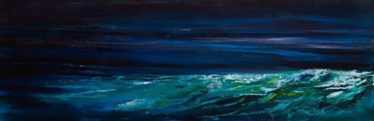 The sea, œuvre de Sylvia Reijbroek www.galeriekunstvolleven.be