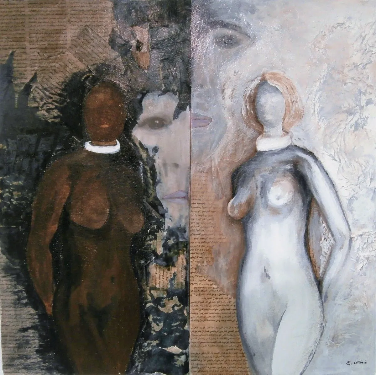 Je suis faite d'ombre et de lumière, artwork by Edith Wéris