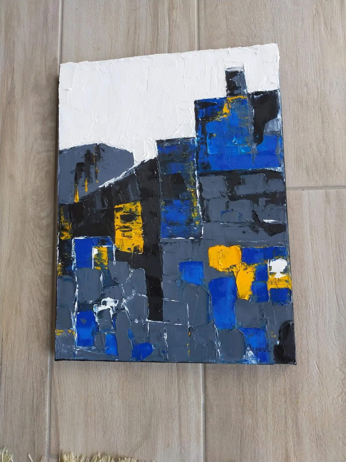 Harmonie bleue, artwork by annick Ayoul
