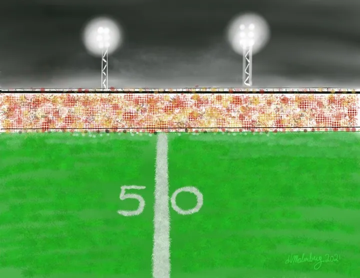 Game night, artwork by Pete Malmberg