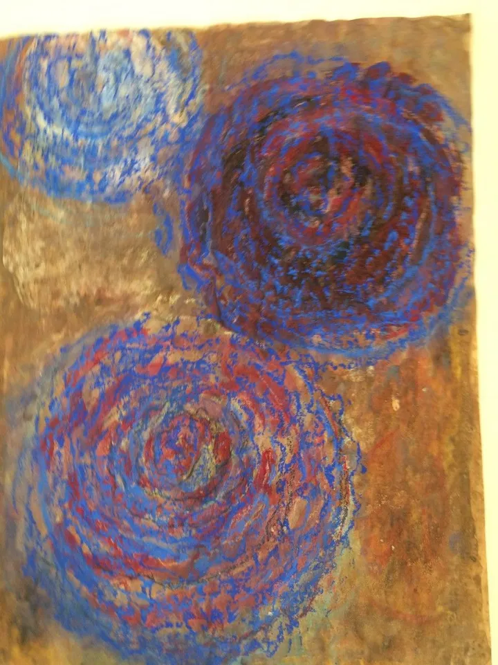Trois fleurs, artwork by Nicole Grenot