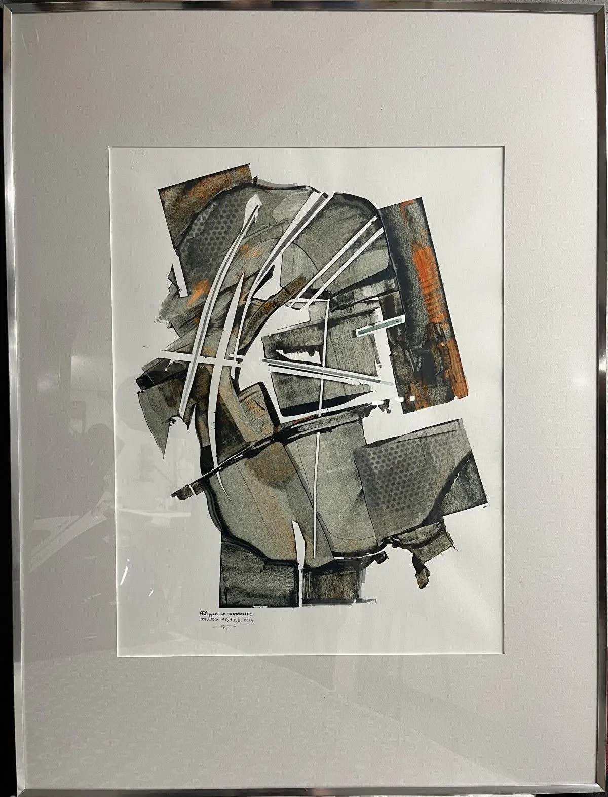 Structure 16/1959-2024, œuvre de Philippe LE TORRIELLEC