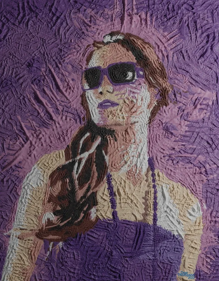 portrait, œuvre de Dow Thompson