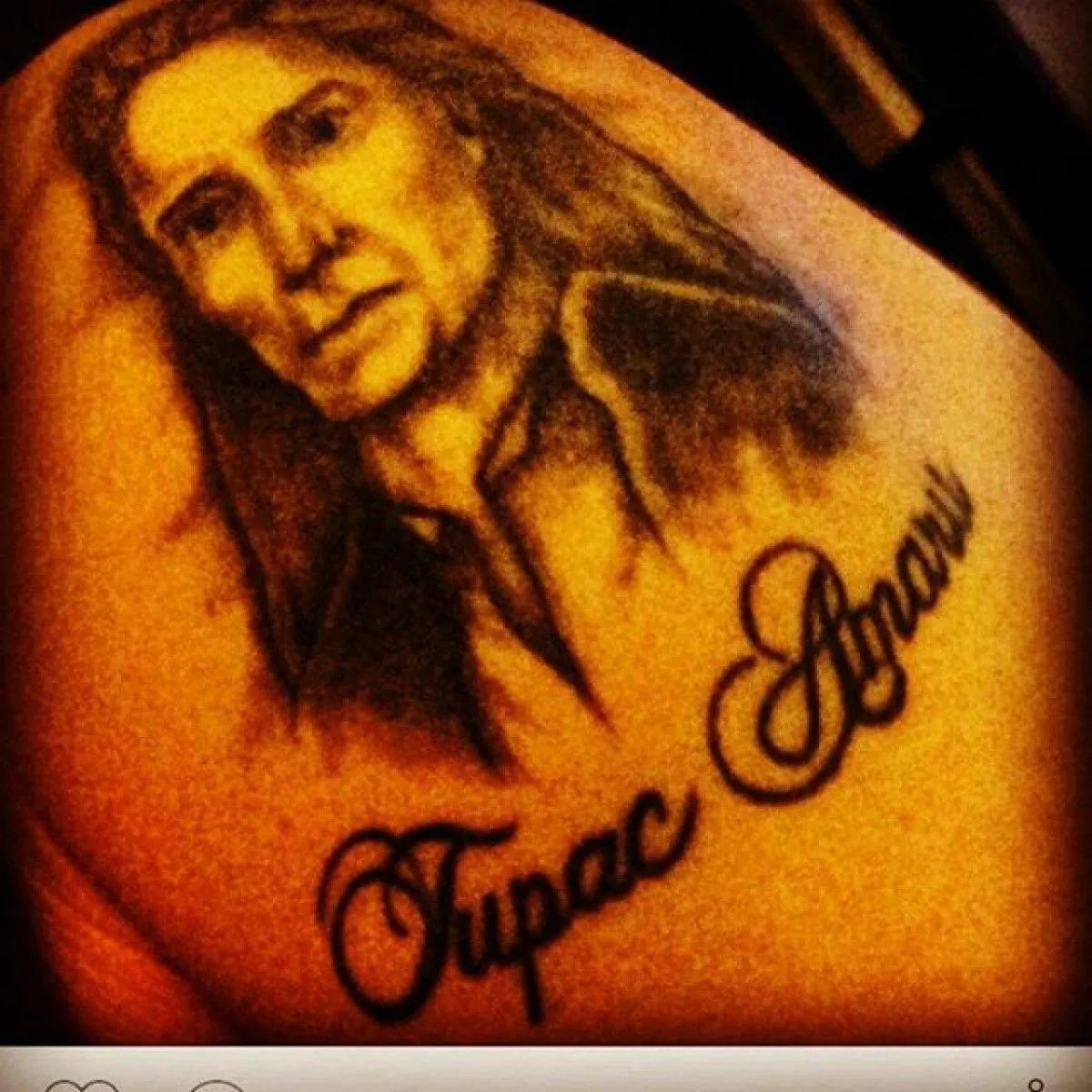 Tupac Amaru, artwork by Charles Daley