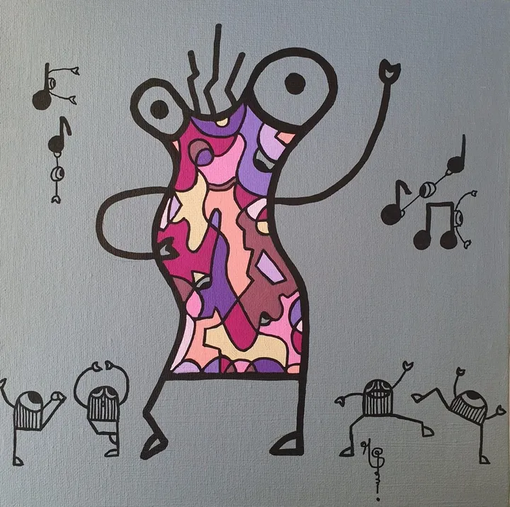The dancer, artwork by Malisu Art