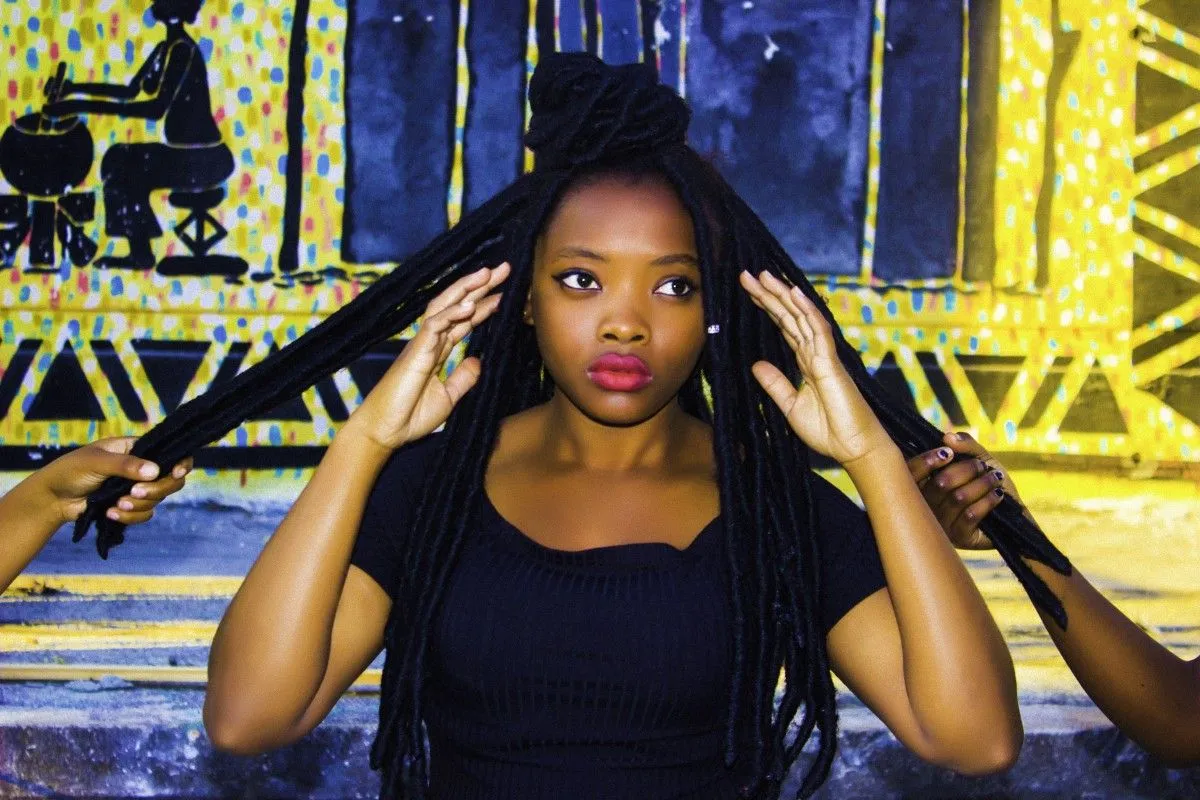 Sophie izenburge, artwork by Abraham Mumba