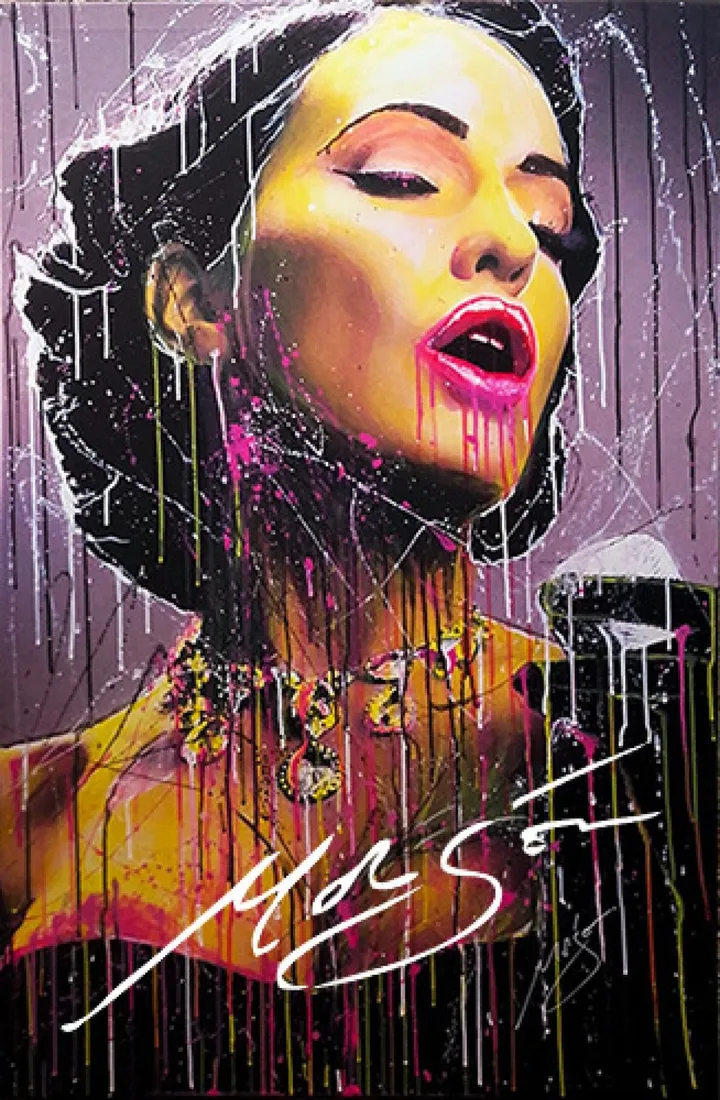 Dita Swing  (Morgón Dita Von Teese Drip Art), œuvre de Morgan Guiraud
