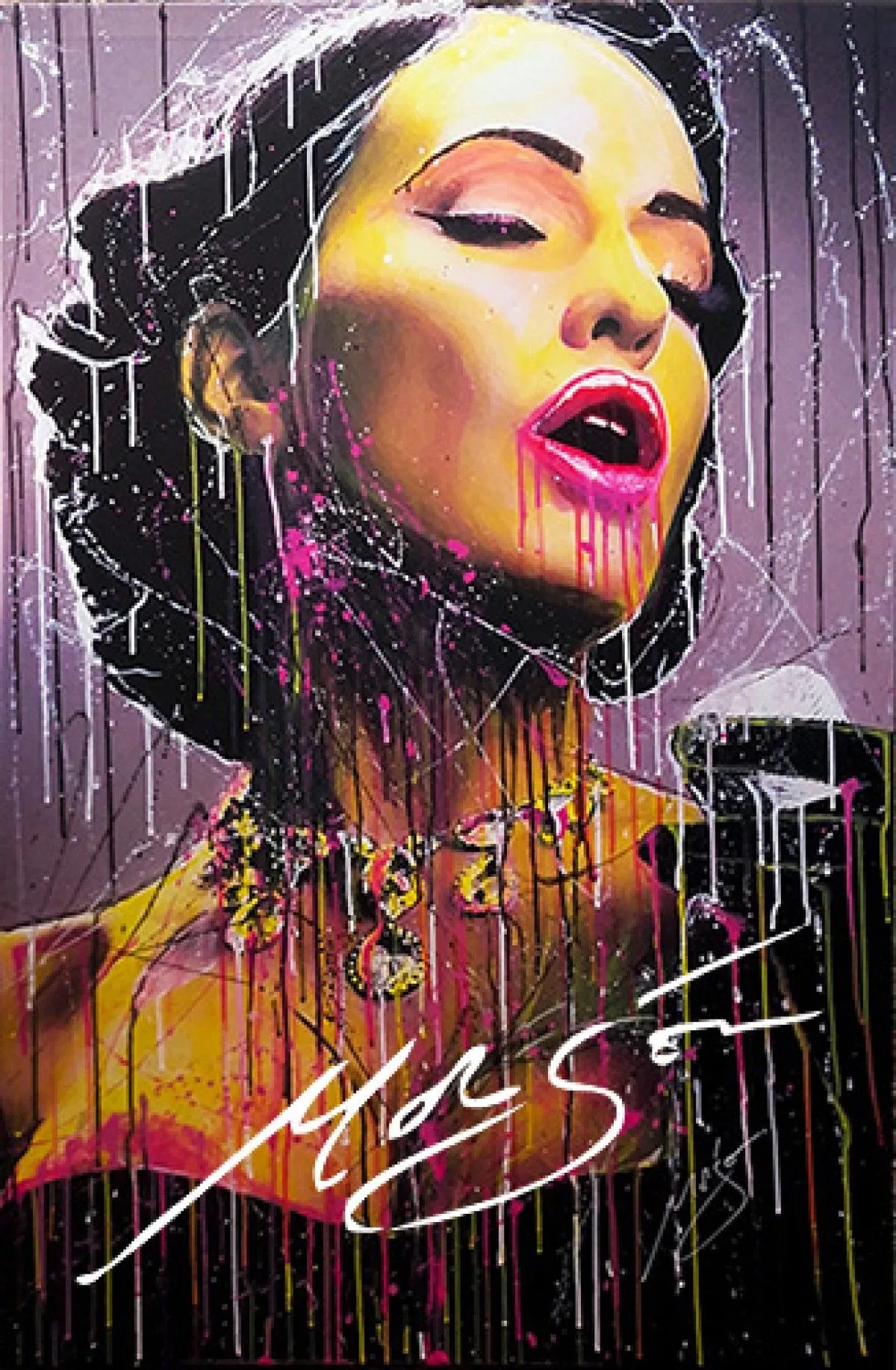 Dita Swing  (Morgón Dita Von Teese Drip Art), œuvre de Morgan Guiraud