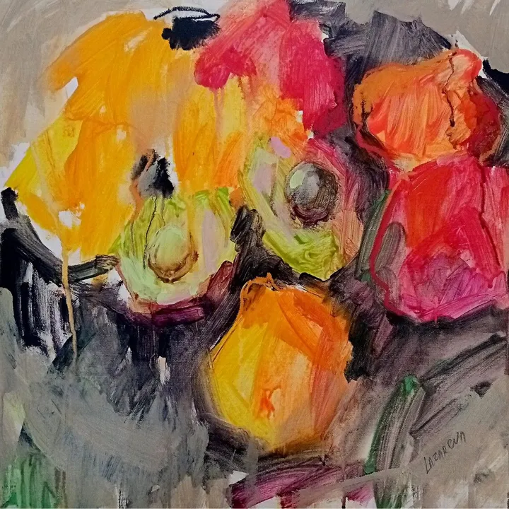 Tropical fruit/2023, œuvre de Valerie Lazareva