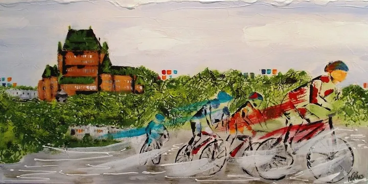 Cyclotourisme, œuvre de MURIEL POITRAS -