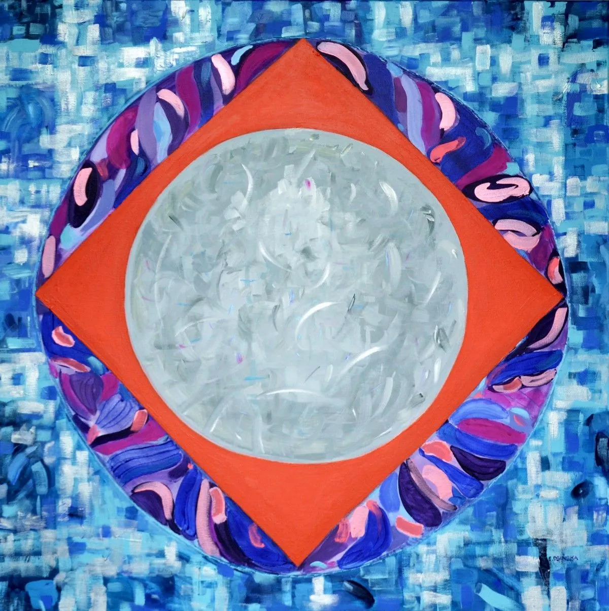 RED SQUARE, artwork by Ewa Osinska-Rozpedek