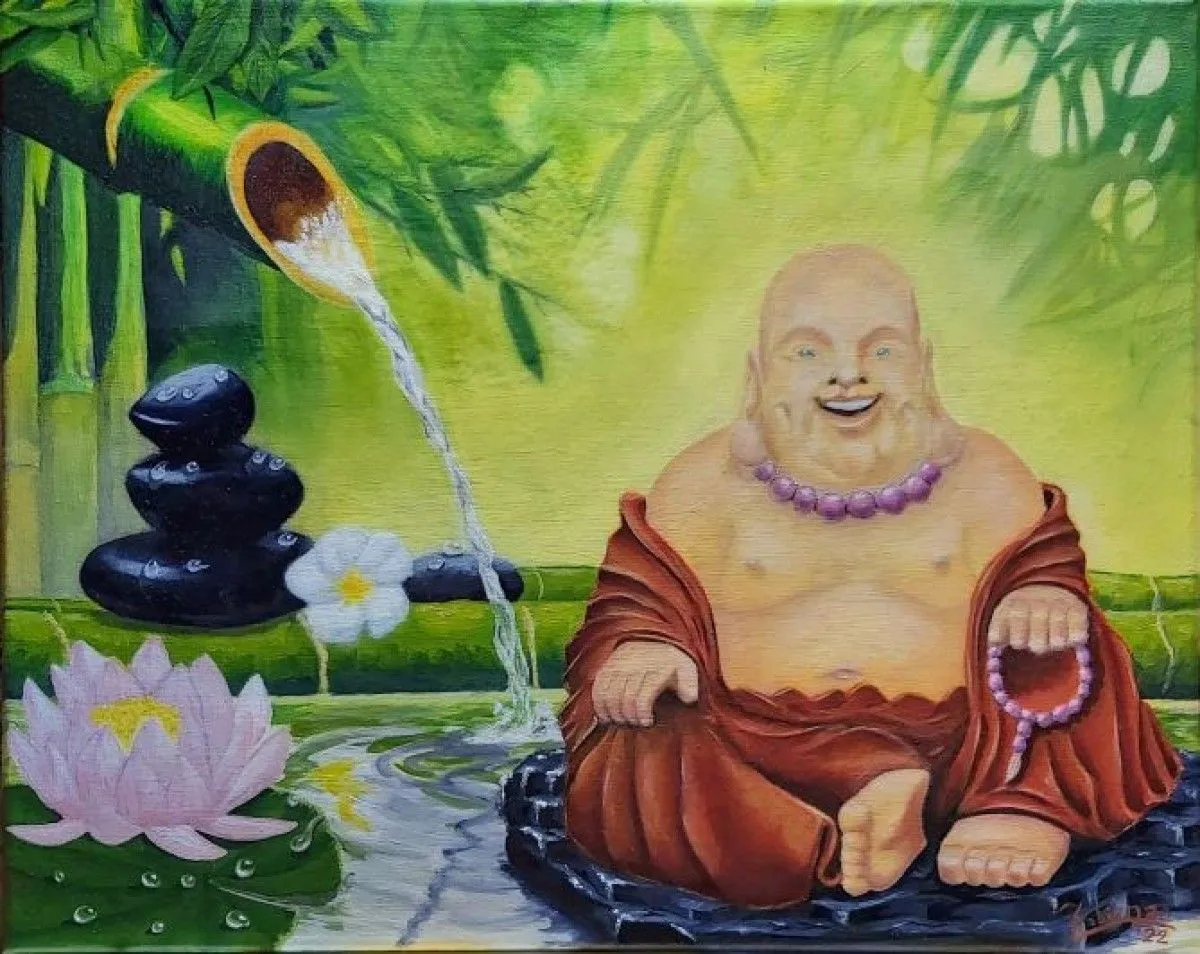 Bouddha Sourire, artwork by Fabien Roger