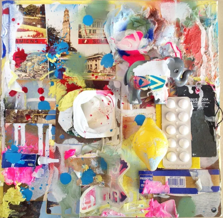 COLLAGE 1, artwork by MICHEL RABANELLY