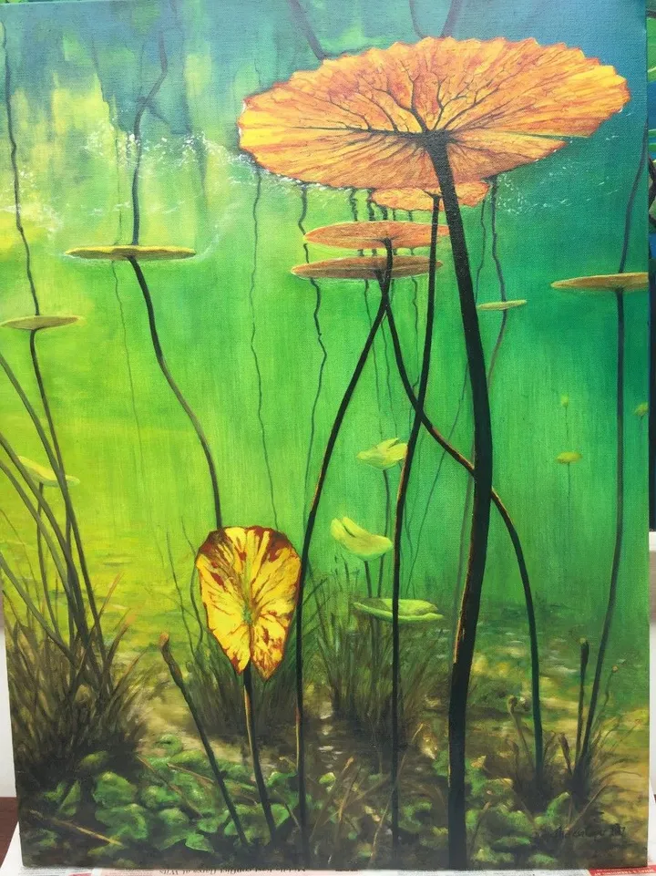 Water World Scene 2, œuvre de Theresa Cooper