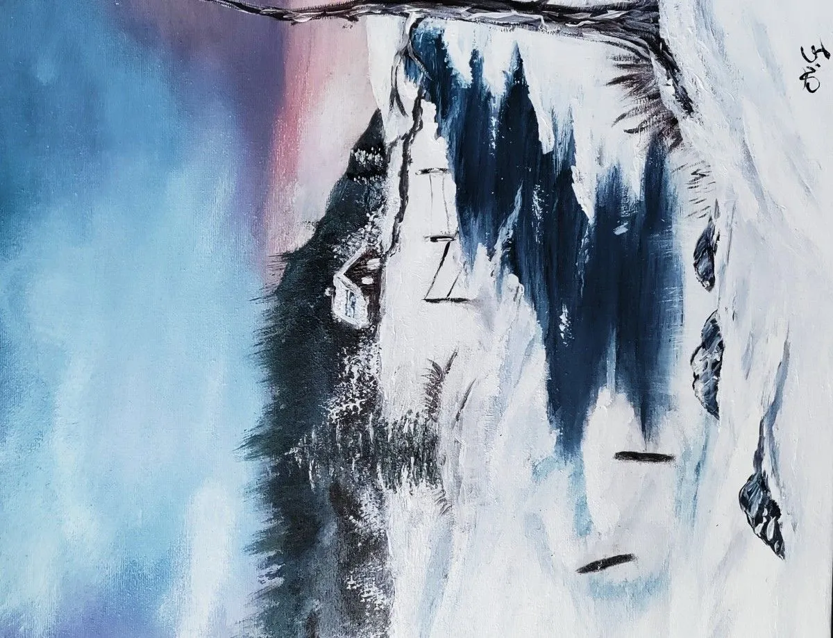 Hiver canadien, œuvre de Alexandra Guillon