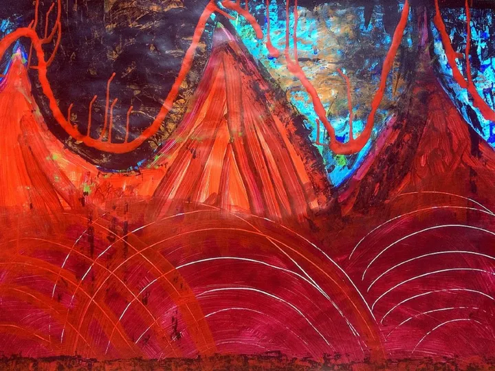 Eruption, artwork by Zazulete Anuca Romanta Ion