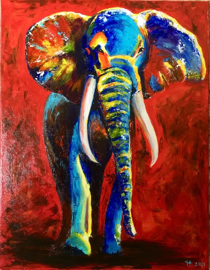 Siam VENDU, œuvre de Françoise AUGUSTINE