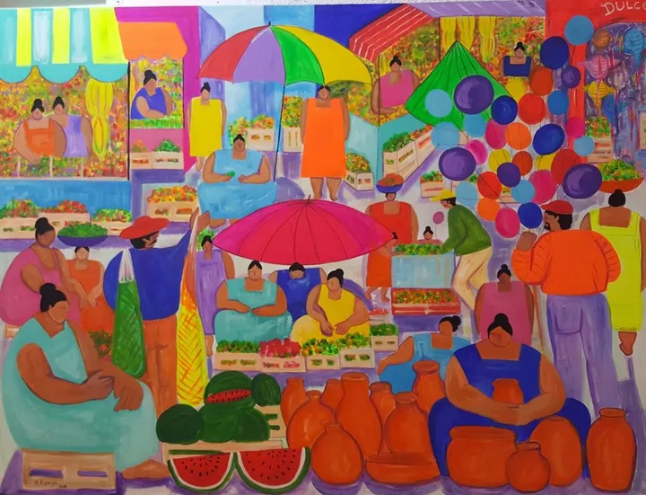 Big yucatan market, œuvre de Rosy Peraza