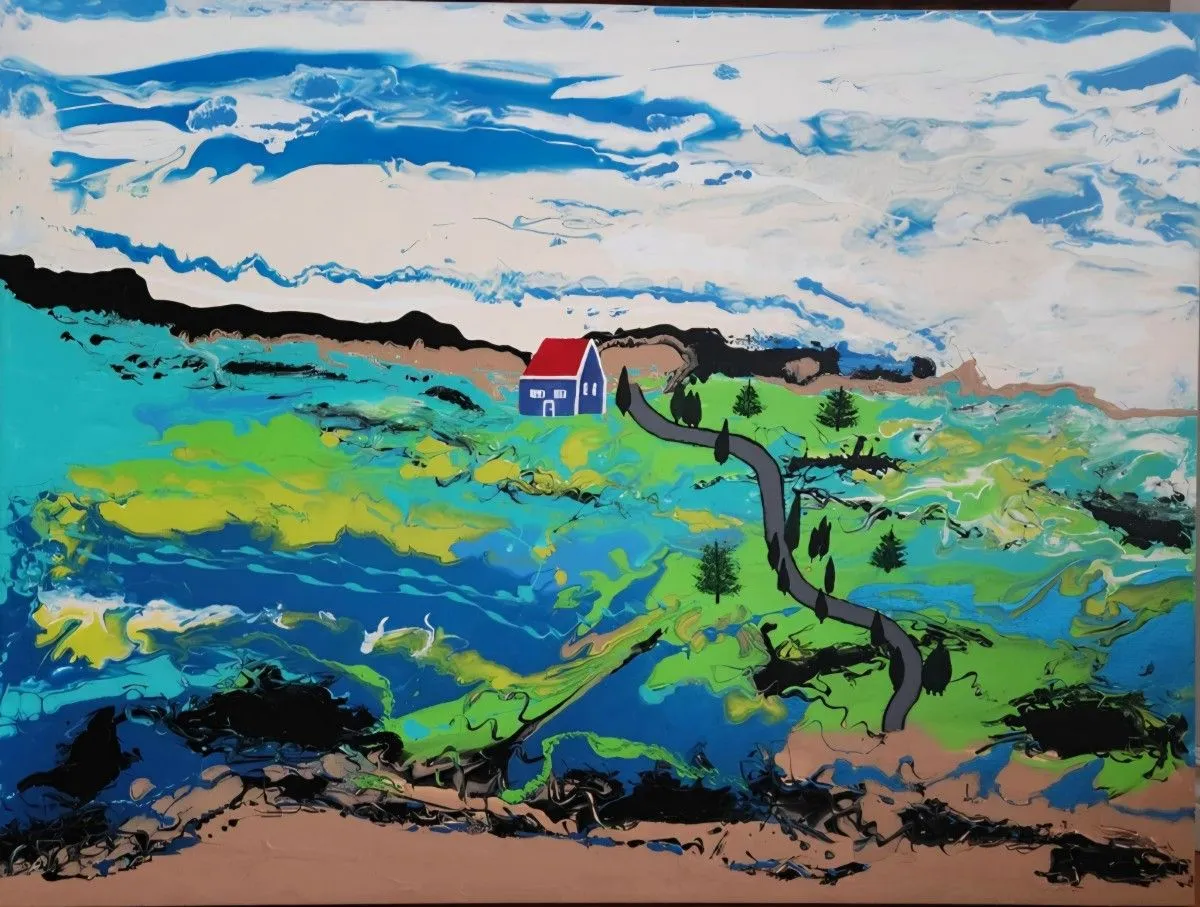 AU COEUR DE LA VALLÉE, œuvre de Nancy Prud'homme