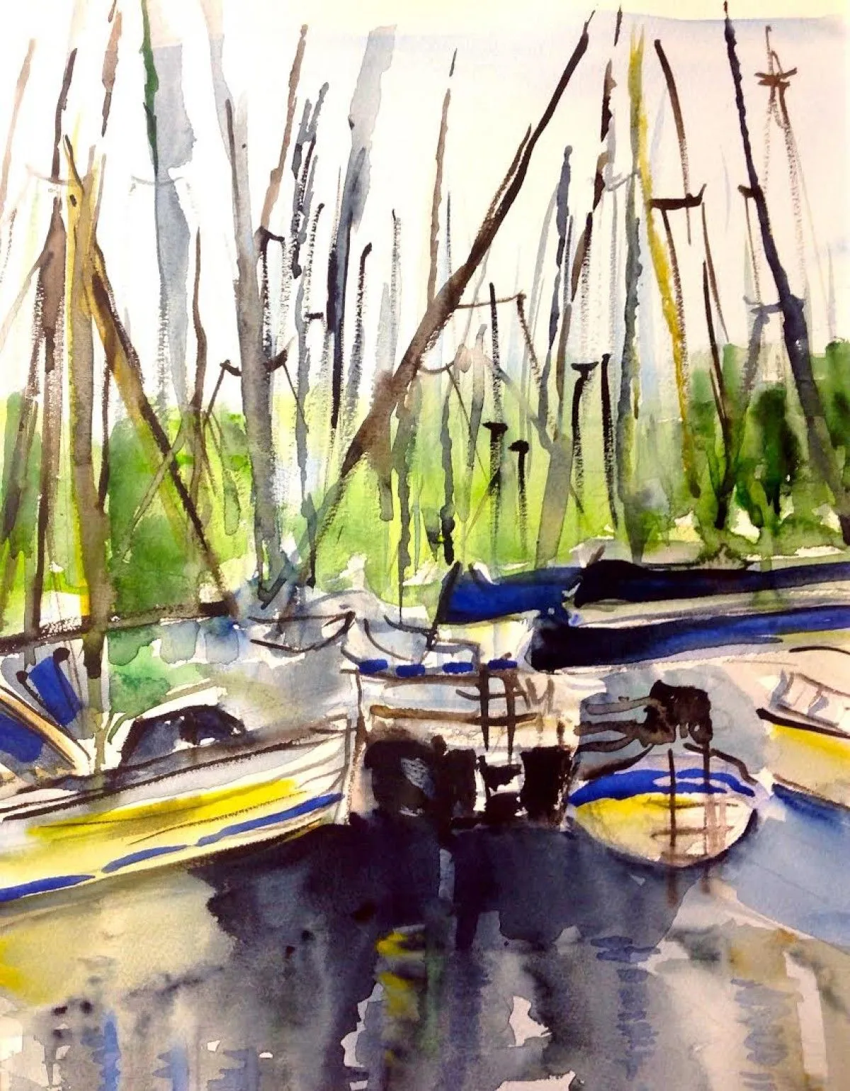 Santa Marinella Marina, œuvre de Olga Polstvin