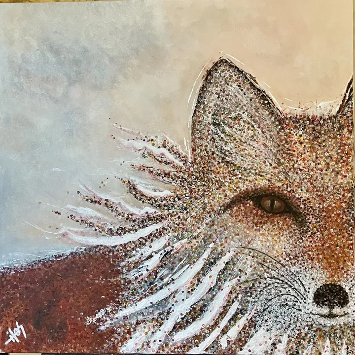 Lady_fox, œuvre de Barbara Sophie Lacasse