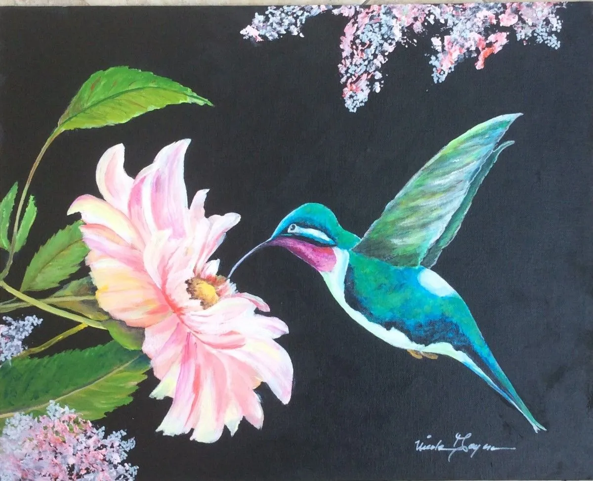 Oiseau-mouche, artwork by Nicole Doyon