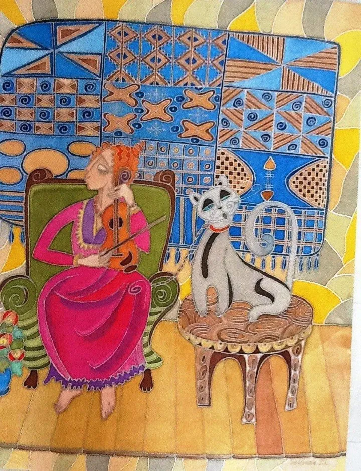 Musicienne, œuvre de TATIANA SEBBANE