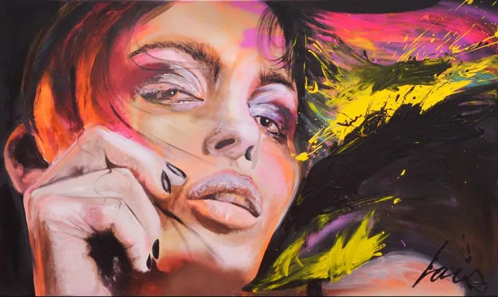 FATAL ON BLACK, artwork by LOIS Art