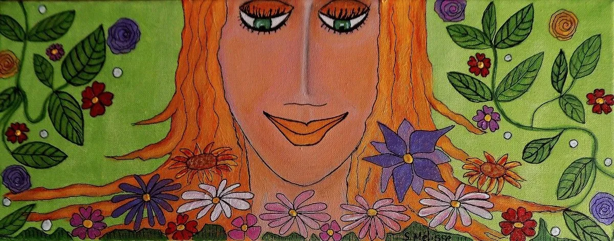 LA FEMME FLEURS, œuvre de Sandrine Mélisse