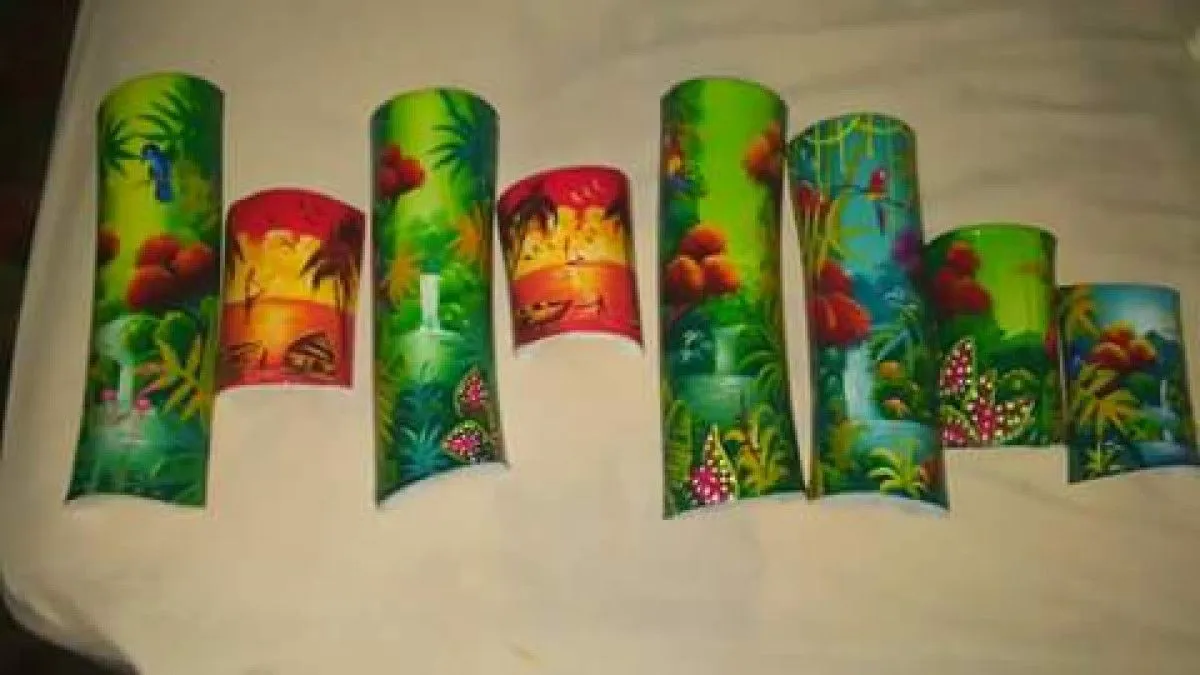 bamboo painted, œuvre de Joseph St Hubert